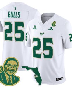 Alternative view of Bulls Jersey #25 South Florida Bulls Lee Roy Selmon Legacy Stitched