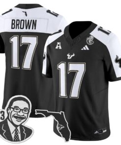 Byrum Brown Jersey 17 South Florida Bulls Lee Roy Selmon Legacy Stitched Black Alter a32d6656 cf17 43ba b552 de2640168431