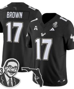 Byrum Brown Jersey #17 South Florida Bulls Lee Roy Selmon Legacy Stitched