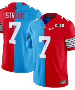 C.J. Stroud Jersey #7 Ohio State Buckeyes 2025 Split Vapor Limited Stitched