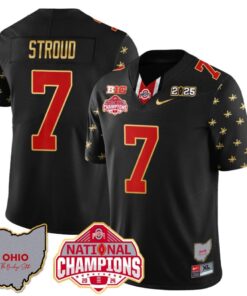 C J Stroud Jersey #7 Ohio State National Champions 2025 Patch