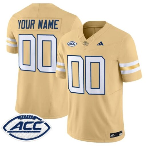 Custom Georgia Tech Yellow Jackets Jersey 2025 Vapor Limited Stitched - Image 3