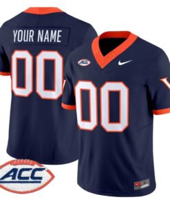 Alternative view of Custom Virginia Cavaliers Jersey Name, Number 1995 Throwbacks Stitched
