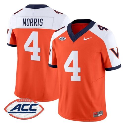 Chandler Morris Jersey #4 Virginia Cavaliers 1995 Throwbacks Stitched - Image 3