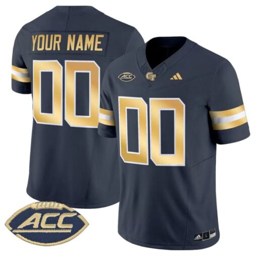 Custom Georgia Tech Yellow Jackets Jersey 2025 Vapor Limited Stitched - Image 5