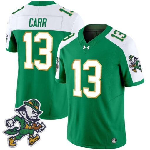 CJ Carr Jersey #13 Notre Dame 2025 Gridiron Leprechaun Edition - Image 2