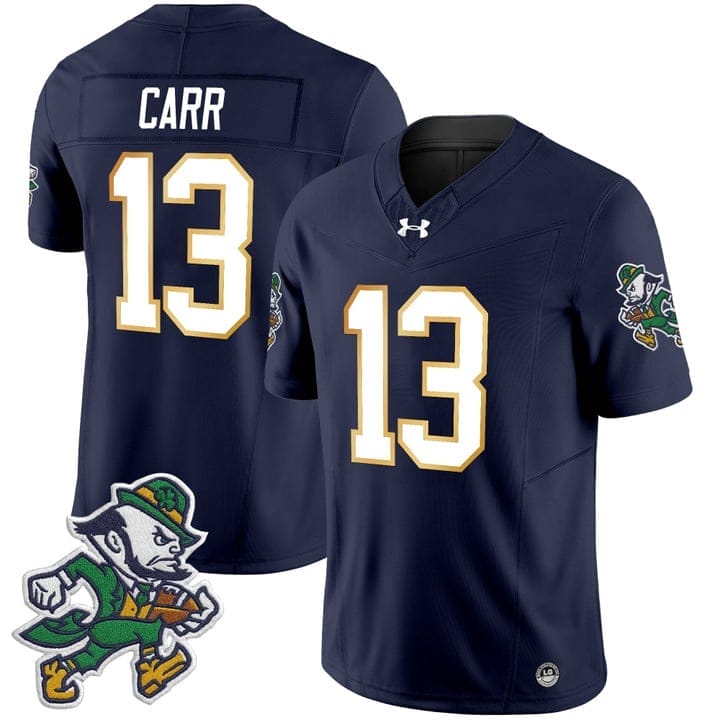CJ Carr Jersey #13 Notre Dame 2025 Gridiron Leprechaun Edition - Image 4