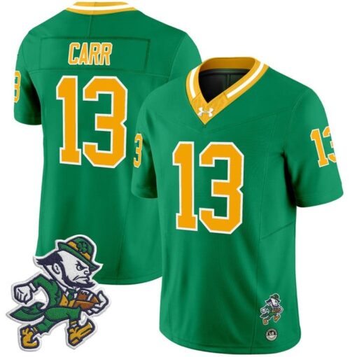 CJ Carr Jersey #13 Notre Dame 2025 Gridiron Leprechaun Edition - Image 5