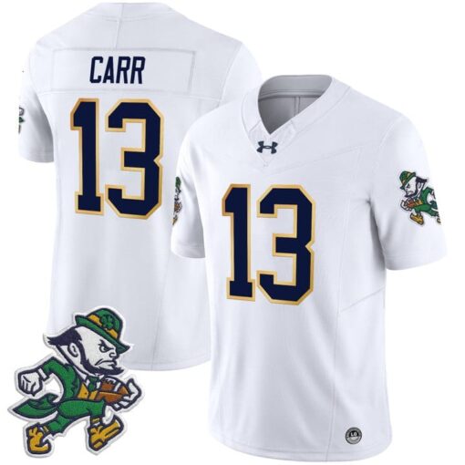 CJ Carr Jersey #13 Notre Dame 2025 Gridiron Leprechaun Edition