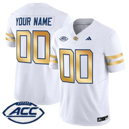 Custom Georgia Tech Yellow Jackets Jersey 2025 Vapor Limited Stitched
