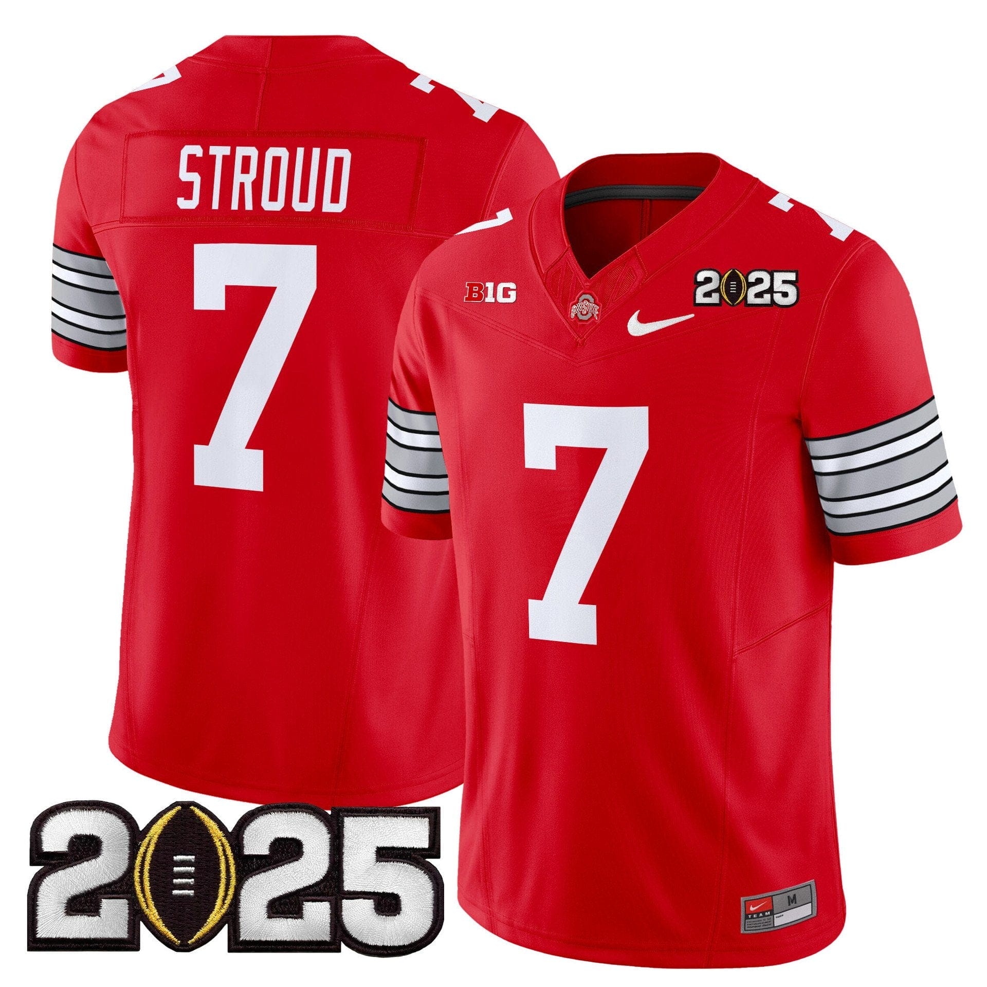 Brandon Inniss Jersey #1 Ohio State Buckeyes 2025 Vapor Limited Stitched 4 Brandon Inniss Jersey #1 Ohio State Buckeyes 2025 Vapor Limited Stitched - Image 4