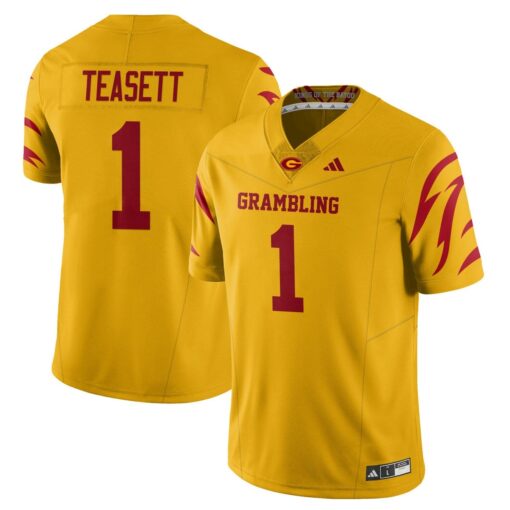 C’zavian Teasett Jersey #1 Grambling State Football 2025 Special Stitched - Image 2