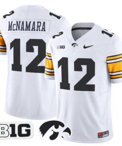 Alternative view of Cade McNamara Jersey #12 Iowa Hawkeyes 2025 Limited Stitched