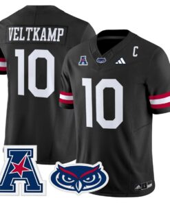 Caden Veltkamp Jersey #10 Florida Atlantic Owls 2025 All Stitched