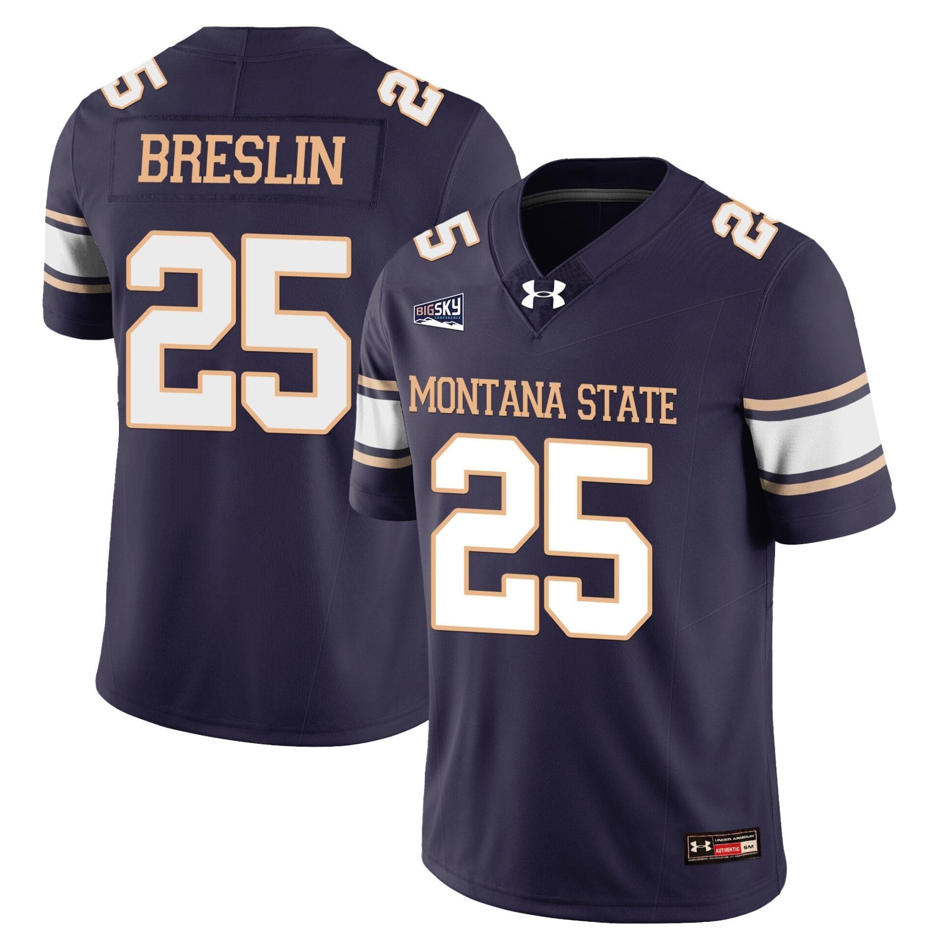 Cale Breslin Jersey #25 Montana State Bobcat Football 2025 Stitched - Image 3