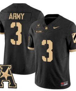 Cale Hellums Jersey #3 Army Black Knights 2025 Vapor Stitched