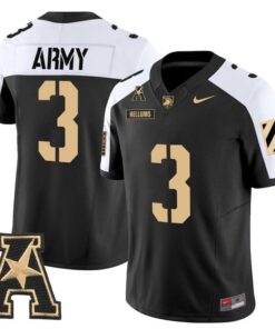 Alternative view of Cale Hellums Jersey #3 Army Black Knights 2025 Vapor Stitched