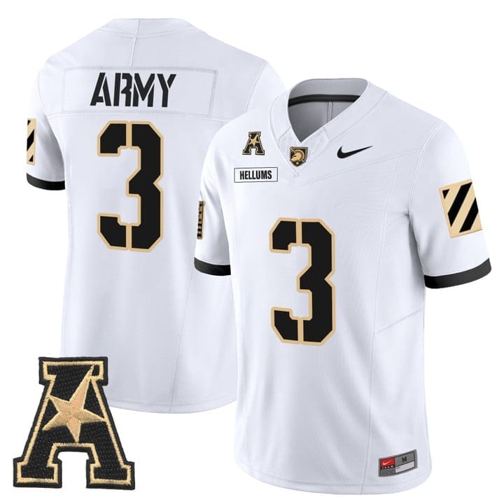 Cale Hellums Jersey #3 Army Black Knights 2025 Vapor Stitched 5 Cale Hellums Jersey #3 Army Black Knights 2025 Vapor Stitched - Image 5