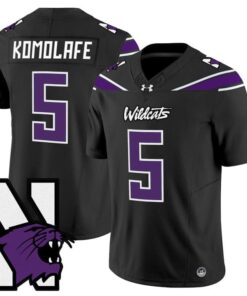 Caleb Komolafe Jersey #5 Northwestern Wildcats Honoring 95 Stitched