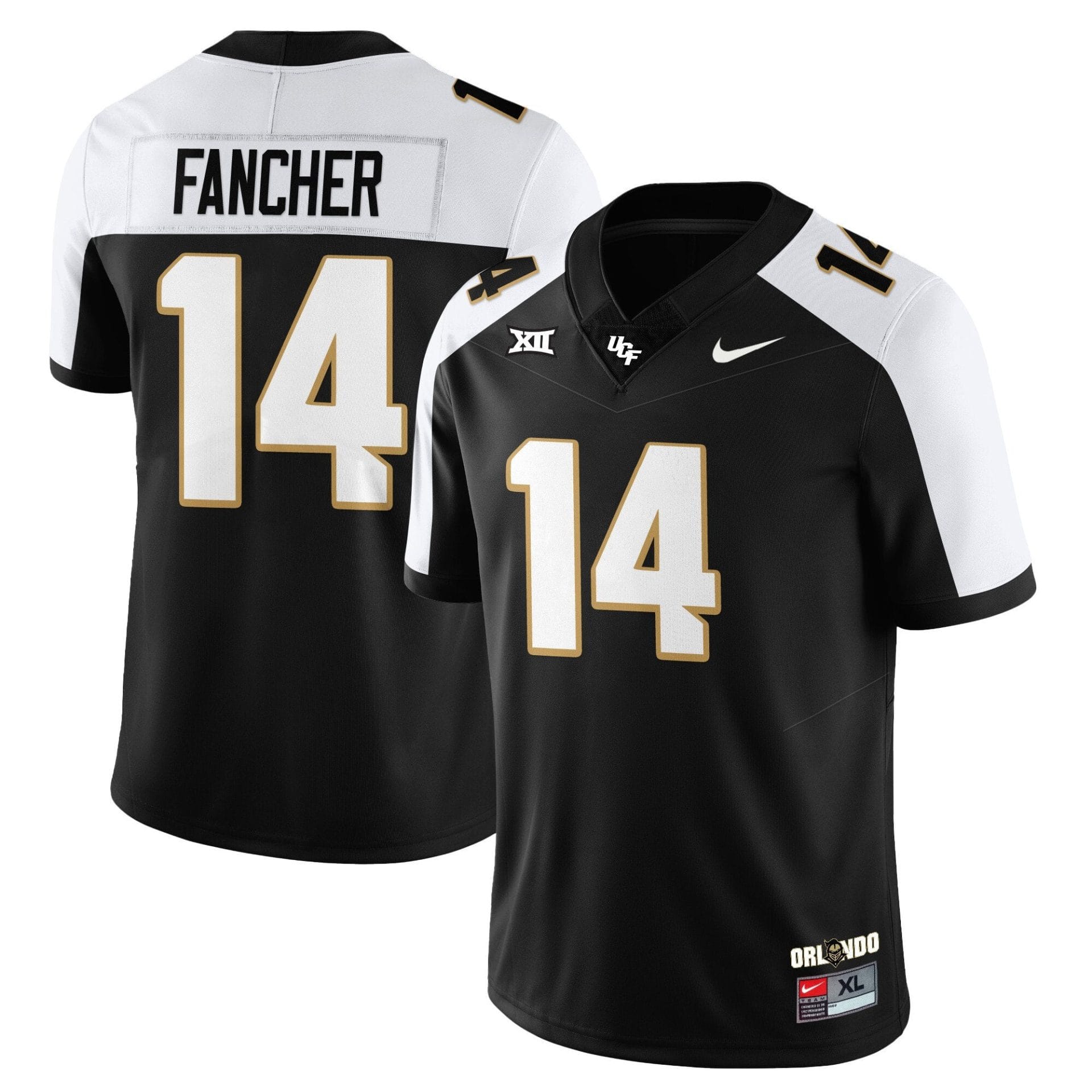 Cam Fancher Jersey #14 UCF Football 2025 Core Uniforms Stitched - Image 3