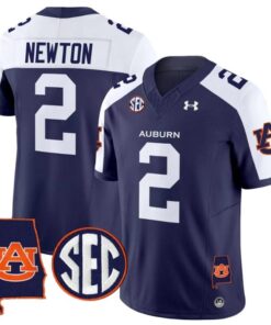 Cam Newton Jersey #2 Auburn Tigers 2025 Alabama Patch Stitched