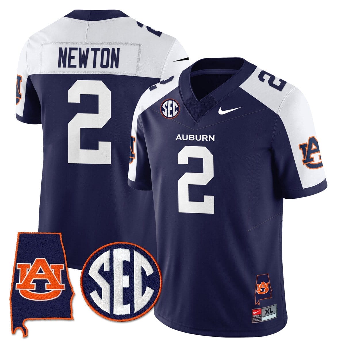 Cam Newton Jersey #2 Auburn Tigers Alabama Patch Vapor Stitched 1 Cam Newton Jersey #2 Auburn Tigers Alabama Patch Vapor Stitched