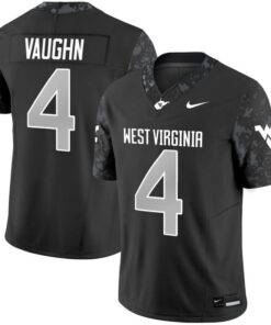 Cam Vaughn Jersey #4 West Virginia Mountaineers 2025 Vapor Stitched