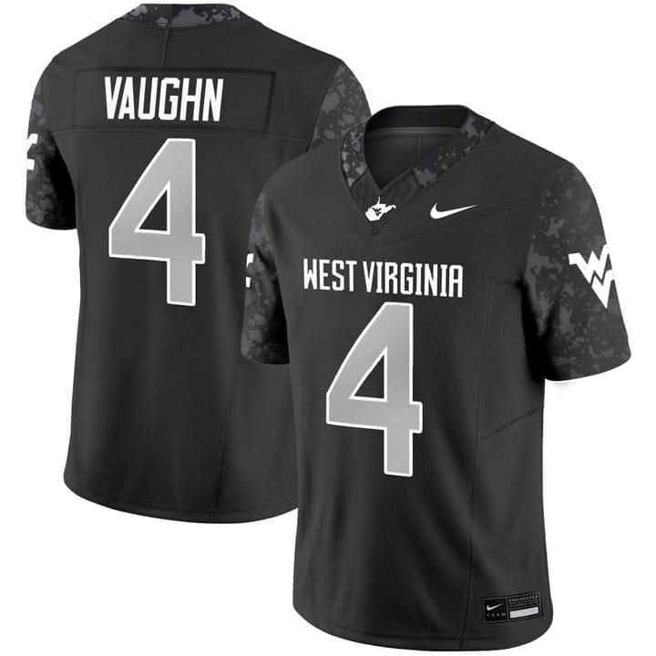 Cam Vaughn Jersey #4 West Virginia Mountaineers 2025 Vapor Stitched 1 Cam Vaughn Jersey #4 West Virginia Mountaineers 2025 Vapor Stitched