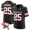 Cardinals Jersey 25 Louisville Cardinals 1980s Throwback Stitched Black 449eb413 c4f3 4805 9a26 7d929cba71c9