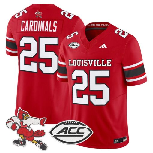 Cardinals Jersey #25 Louisville Cardinals 1980s Throwback Stitched - Image 5