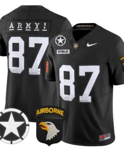 Casey Reynolds Jersey #87 Army Black Knights 2025 Screaming Eagles