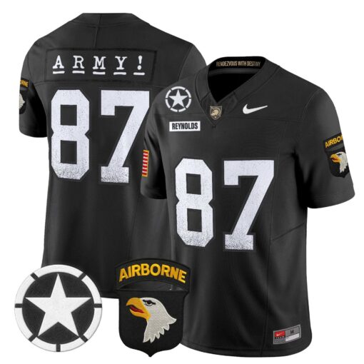 Casey Reynolds Jersey #87 Army Black Knights 2025 Screaming Eagles