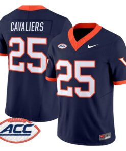 Alternative view of Cavaliers Jersey #25 Virginia Cavaliers 1995 Throwbacks Stitched