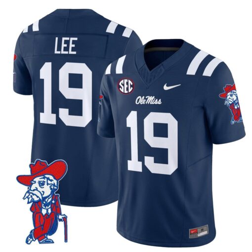 Cayden Lee Jersey #19 Ole Miss Rebels 2025 Limited V2 Stitched