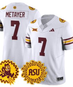 Alternative view of Chamon Metayer Jersey #7 Arizona State Sun Devils 1975 Throwback Stitched