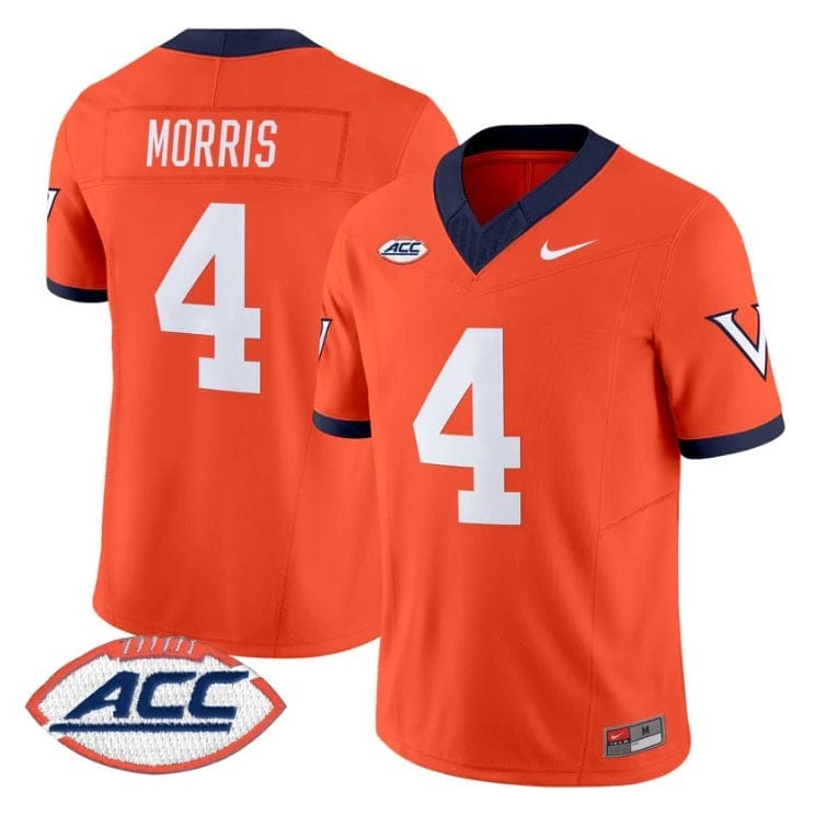 Chandler Morris Jersey #4 Virginia Cavaliers 1995 Throwbacks Stitched - Image 4