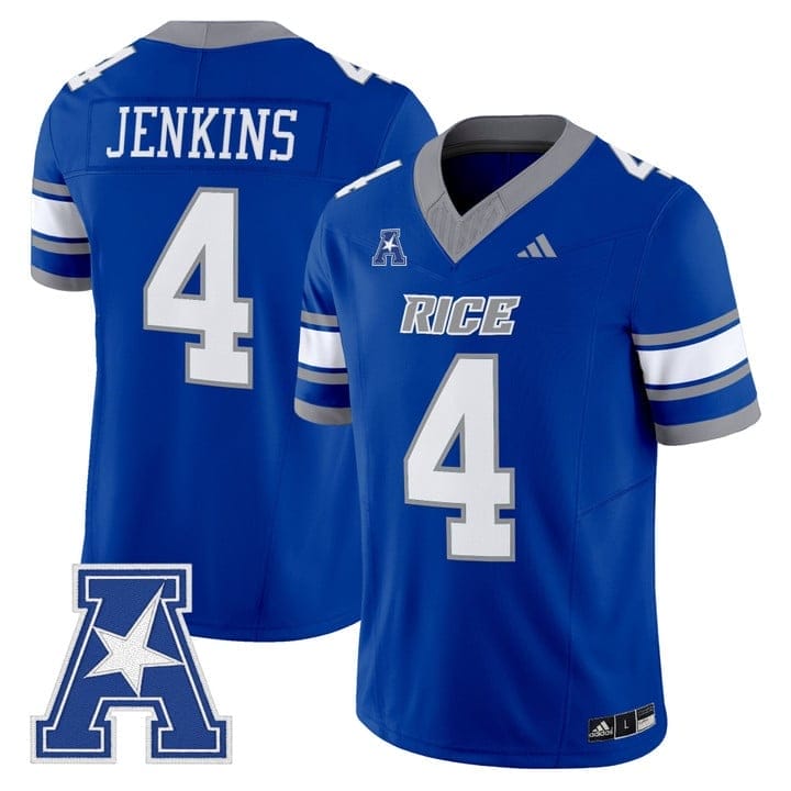 Chase Jenkins Jersey #4 Rice Owls 2025 Vapor Limited Stitched - Image 3