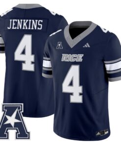 Alternative view of Chase Jenkins Jersey #4 Rice Owls 2025 Vapor Limited Stitched