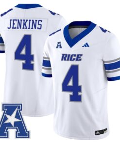 Chase Jenkins Jersey #4 Rice Owls 2025 Vapor Limited Stitched