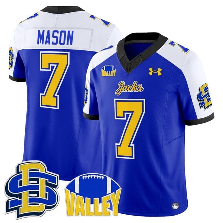 Chase Mason Jersey #7 South Dakota State Jackrabbits 2025 Stitched 3 Chase Mason Jersey #7 South Dakota State Jackrabbits 2025 Stitched - Image 3