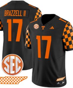 Chris Brazzell II Jersey #17 Tennessee Vols Rebrand 2026 Checkerboard