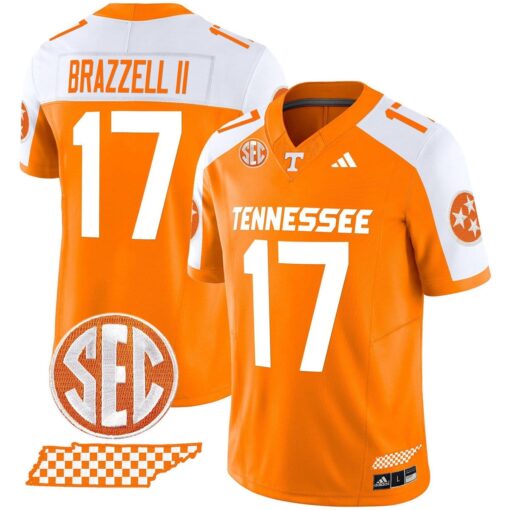 Chris Brazzell II Jersey #17 Tennessee Vols Rebrand 2026 Checkerboard - Image 4