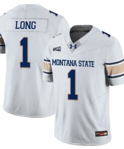 Chris Long Jersey 1 Montana State Bobcat Football 2025 Stitched White