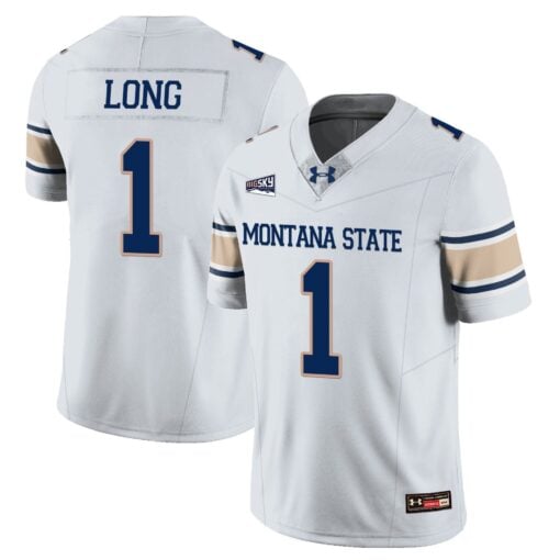 Chris Long Jersey #1 Montana State Bobcat Football 2025 Stitched - Image 2