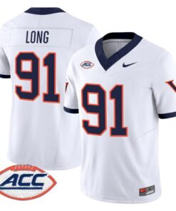 Chris Long Jersey #91 Virginia Cavaliers 1995 Throwbacks Stitched