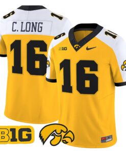Chuck Long Jersey 16 Iowa Hawkeyes 2025 Limited Stitched Gold Alternate 3abb97cb f409 4eaa 937f 8ac73624a9f8