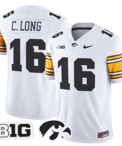 Alternative view of Chuck Long Jersey #16 Iowa Hawkeyes 2025 Limited Stitched