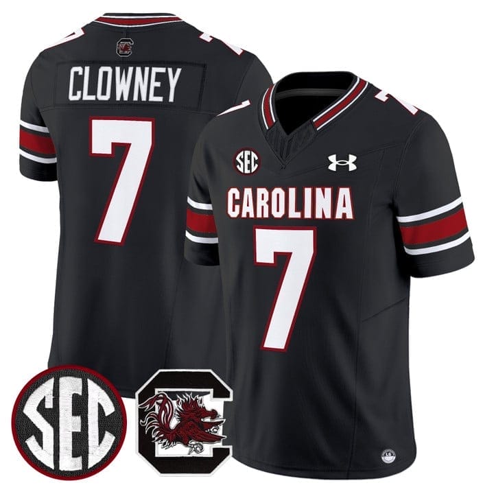 Clowney Jersey #7 South Carolina Gamecocks 2025 Stitched 1 Clowney Jersey #7 South Carolina Gamecocks 2025 Stitched