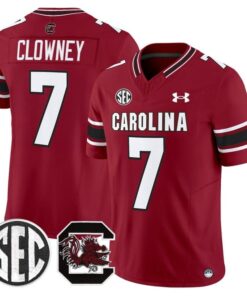 Clowney Jersey #7 South Carolina Gamecocks 2025 Stitched 9 Clowney Jersey 7 South Carolina Gamecocks 2025 Stitched Garnet