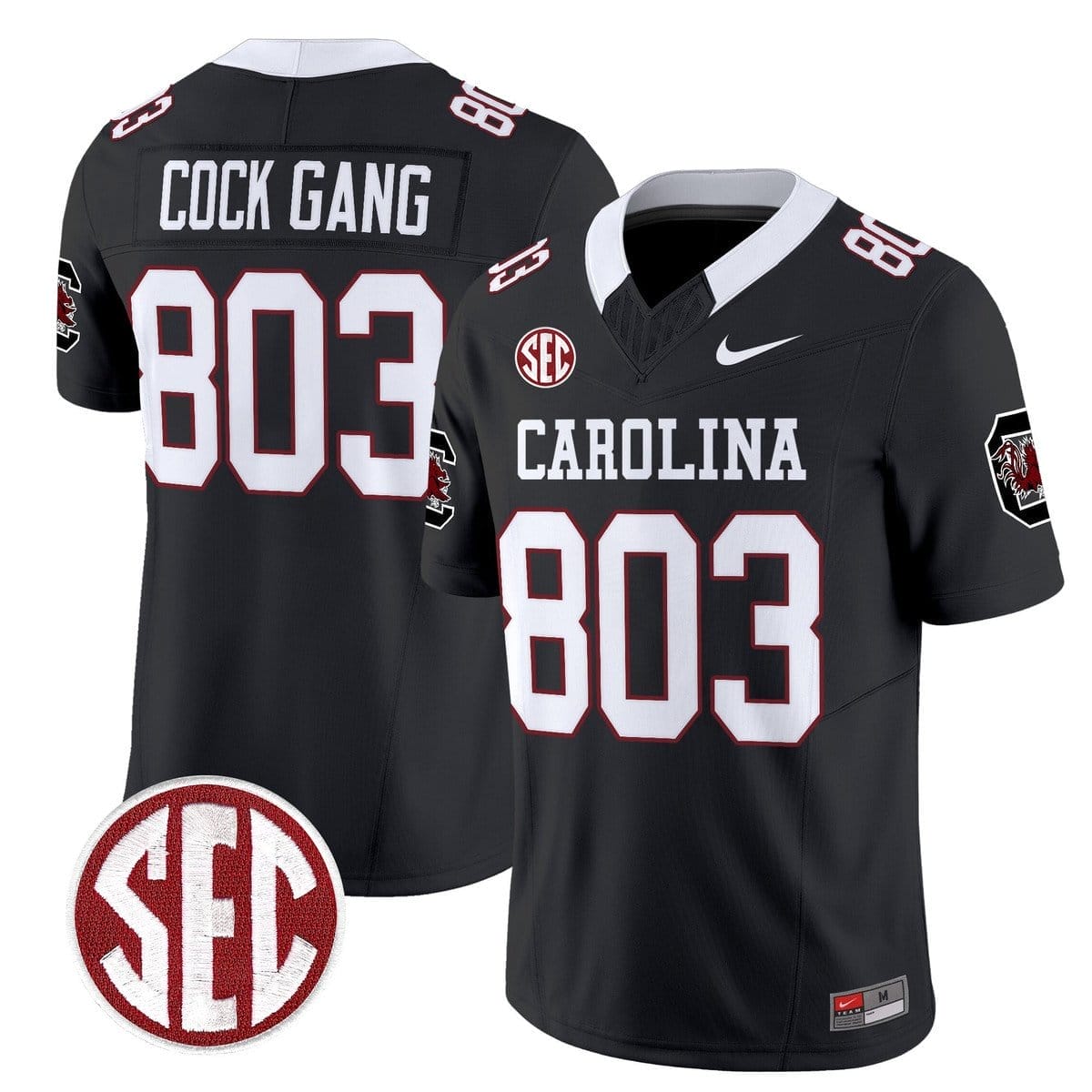 Cock Gang Jersey #803 Carolina 1980 Throwback Rebrand 2026 Stitched 1 Cock Gang Jersey #803 Carolina 1980 Throwback Rebrand 2026 Stitched